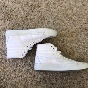 White high top Vans